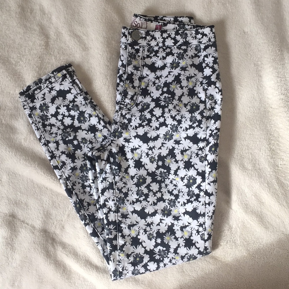 SO floral jeggings